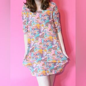 Blue Platypus Magnificent Mushrooms Tunic Dress Women's Size Medium‎